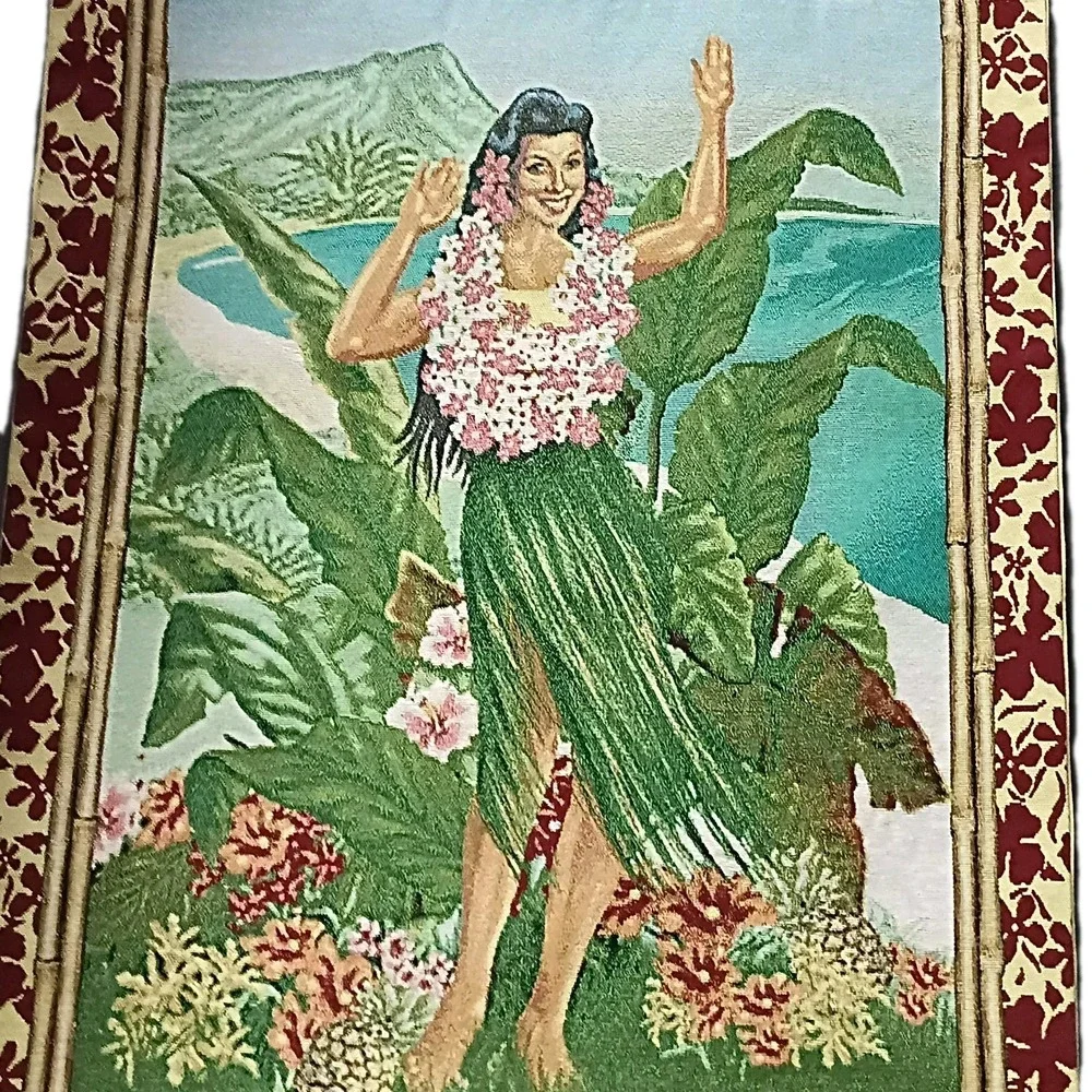 Lena  Liu  Luau  Hula  Dancer  Tapestry  Wall  Hanging  26